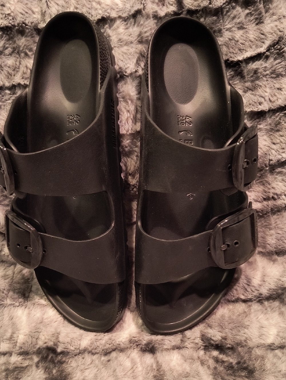 Birkenstock Double-Buckle Slide Sandals Size 42 Women's NWOT - Picture 2 of 5